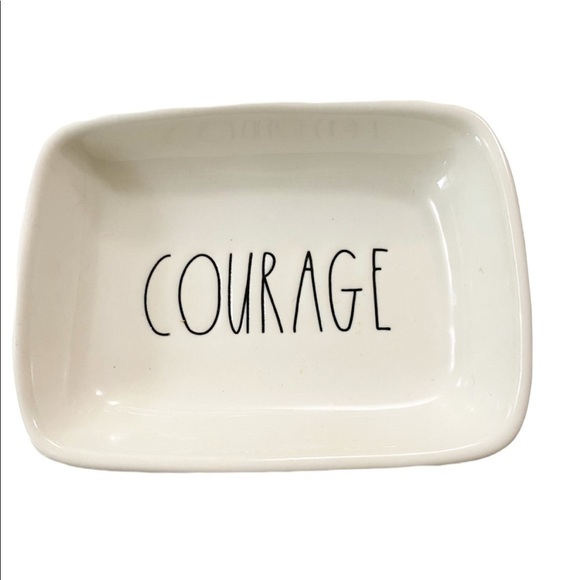 Rae Dunn Courage Dish Artisan Collection by Magenta Small Trinket Jewelry Tray - Picture 1 of 7